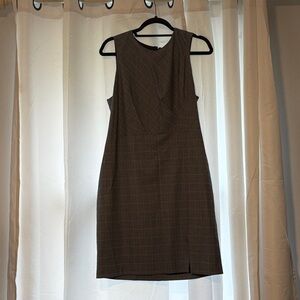 Banana Republic Navy Checkered Dress